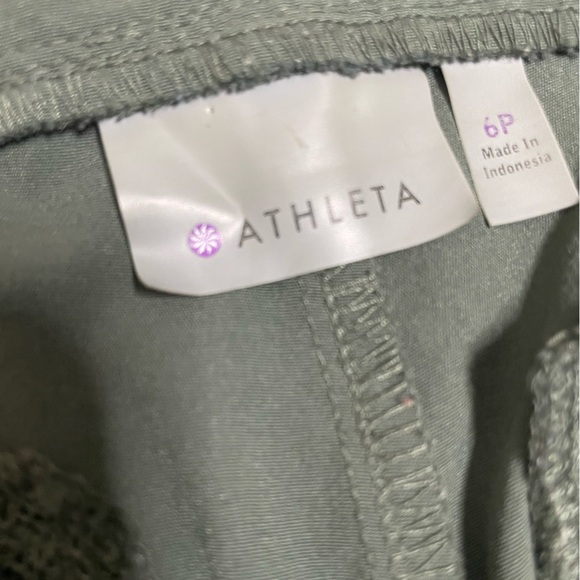 Athleta Women's Green Straight Leg Pants Size 6 - Picture 7 of 7